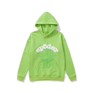 Green Sp5der Graphic Hoodie